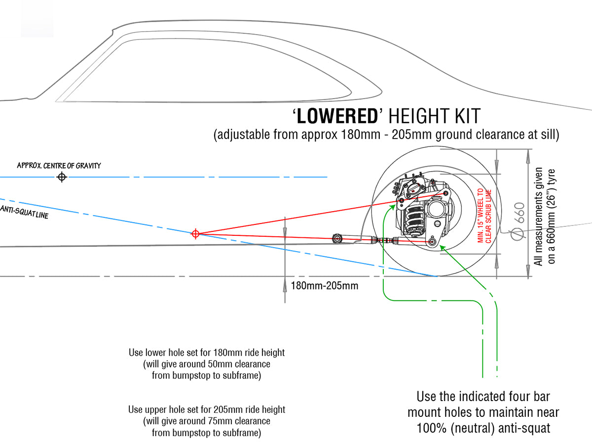 HKTG Rear Coilover & Bolt-in 4link Kit