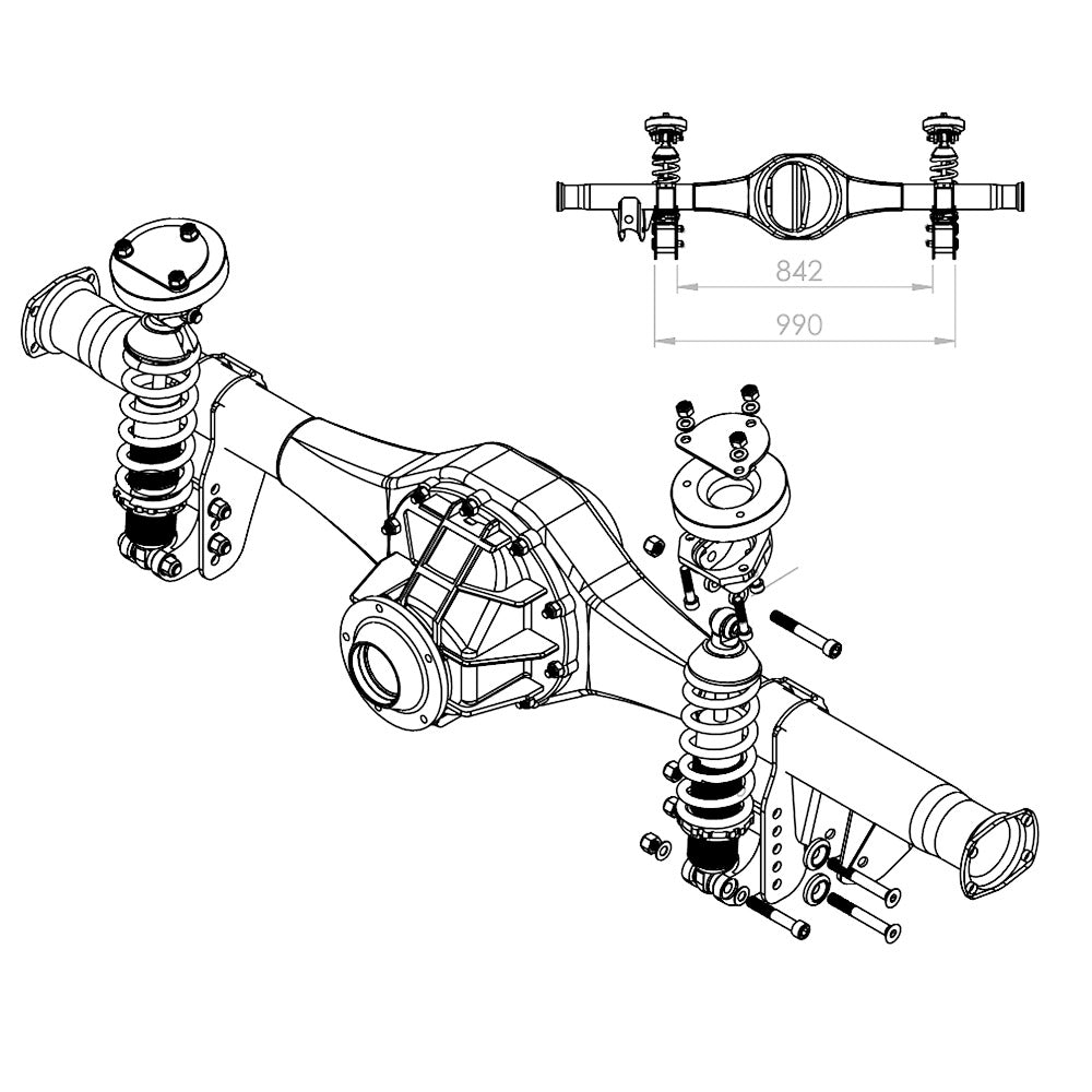 HQ-WB Complete Rear Coilover Kit